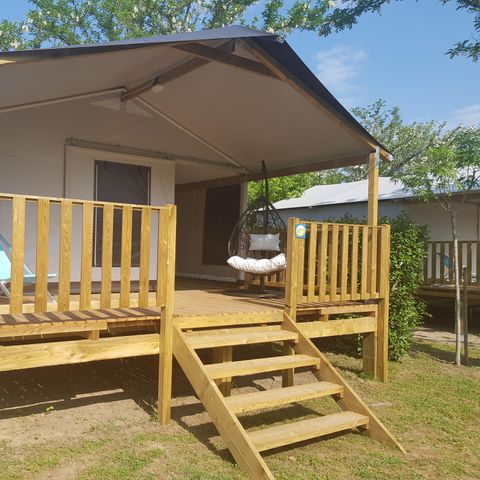 Safaritent 5 personen - Lodge Confort 25m² 2 kamers + terras 12m² 4/5 pers