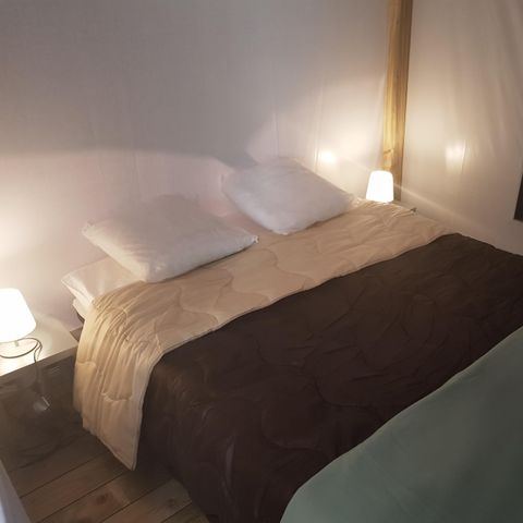 Safaritent 5 personen - Lodge Confort 25m² 2 kamers + terras 12m² 4/5 pers