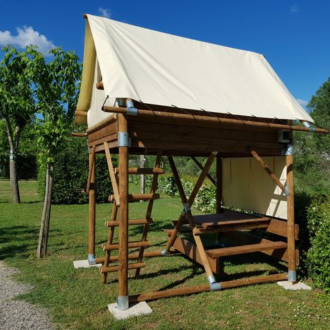 Safaritent 2 personen - Bivak Comfort Tent 6m² 1 kamer 1/2 pers
