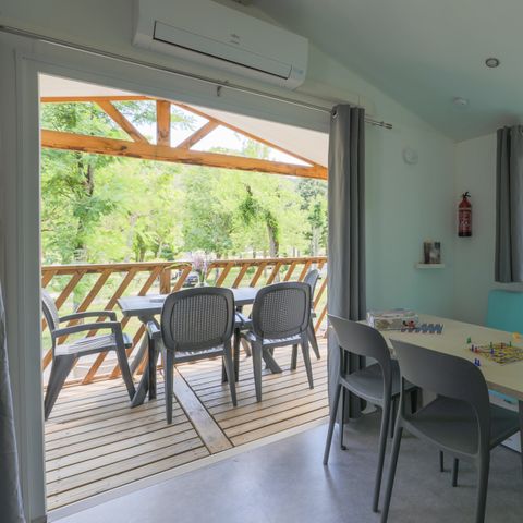 Stacaravan 4 personen - Pommier met rivieruitzicht