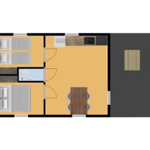 Safaritent 4 personen - Cocotier