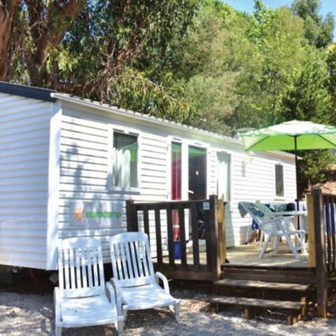 Stacaravan 6 personen - Stacaravan | Classic XL | 3 slaapkamers | 6 pers. | Terras met overkapping, niet overdekt | Airconditioning.