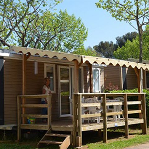 Stacaravan 4 personen - Stacaravan Bandol - 21m² - 2 Slaapkamers