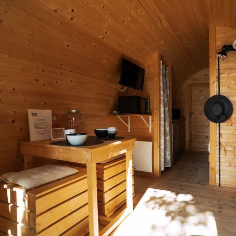 Uniek 2 personen - POD + PRIVÉ JACUZZI - 1 slaapkamer