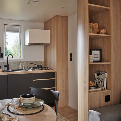Stacaravan 2 personen - Sunêlia Luxe TAOS S2 2 pers. 1 slaapkamer. 1 badkamer. met of zonder privé jacuzzi