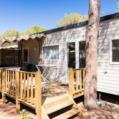 Stacaravan 6 personen - Mobile-home | Comfort XL | 3 slaapkamers | 6 pers. | Verhoogd terras | Airconditioning