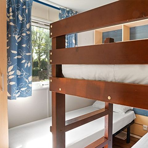 Stacaravan 6 personen - Mobile-home | Comfort XL | 2 slaapkamers | 4/6 pers. | Verhoogd terras | Airconditioning