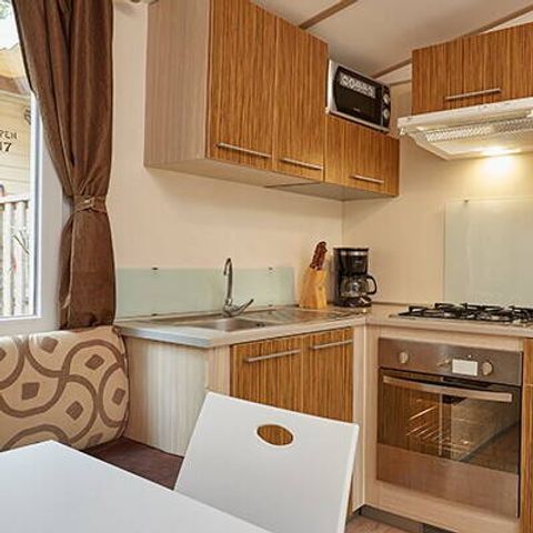 Stacaravan 4 personen - Comfort | 2 Slaapkamers | 4 Pers | Verhoogd terras | Airconditioning | TV
