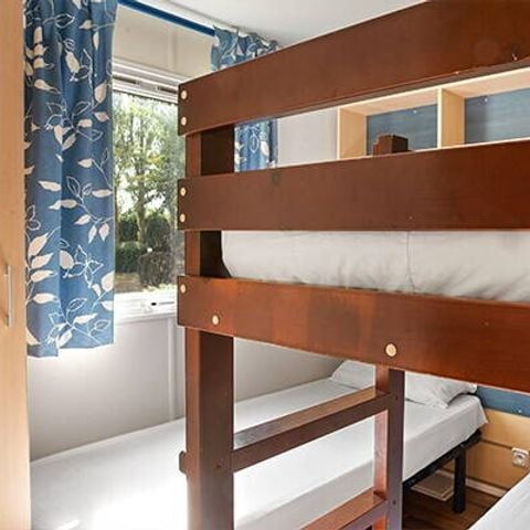 Stacaravan 6 personen - Comfort | 2 Slaapkamers | 4/6 Pers | Verhoogd terras | Airconditioning