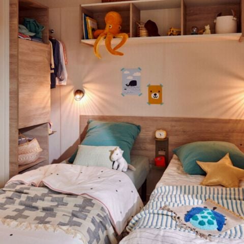 Stacaravan 6 personen - Stacaravan Confort+ 6 personen 2 slaapkamers 2 badkamers