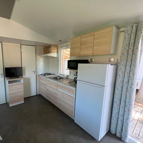 Stacaravan 6 personen - 3 slaapkamers - TV - CLIM