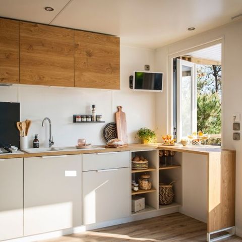 Stacaravan 4 personen - Premium 4 personen 2 kamers 28m² - Premium 4 personen 2 kamers 28m² - Premium 4 personen