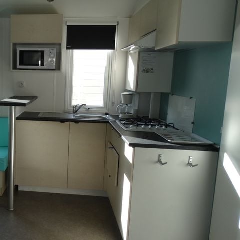 Stacaravan 6 personen - 3 slaapkamers, LUXE, 34m2 categorie 4
