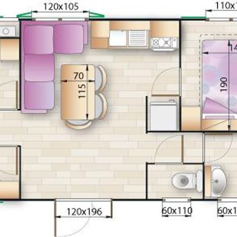 Stacaravan 4 personen - GAIA