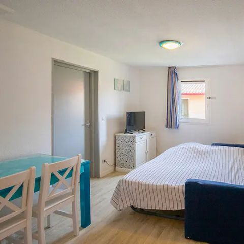 Studio 4 personen - met slaapgedeelte voor 4 personen