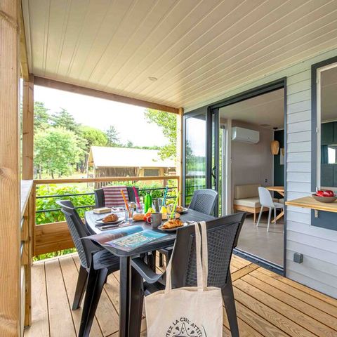 Stacaravan 4 personen - Ciela Privilège Bay - 2 slaapkamers - Uitzicht op het meer - barbecue