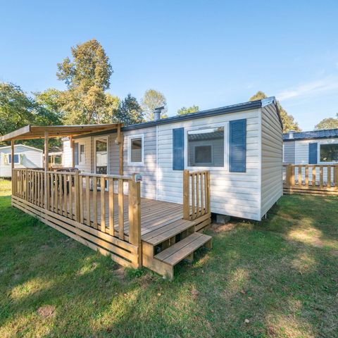 Stacaravan 6 personen - Mobile-home | Comfort | 3 Slaapkamers | 6 Pers. | Verhoogd terras | Airconditioning
