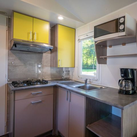 Stacaravan 6 personen - Mobile-home | Comfort | 3 Slaapkamers | 6 Pers. | Verhoogd terras | Airconditioning