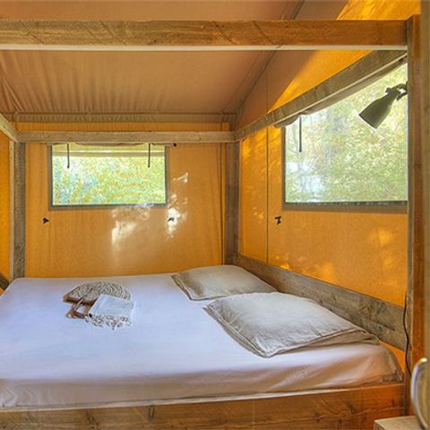 Safaritent 5 personen - Safari Lodge Tent | 2 Slaapkamers | 4/5 Personen | 1 Badkamer