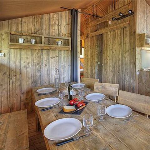 Bungalow 5 personen - Safari Lodge Tent | 2 Slaapkamers | 4/5 Personen | Single Terras