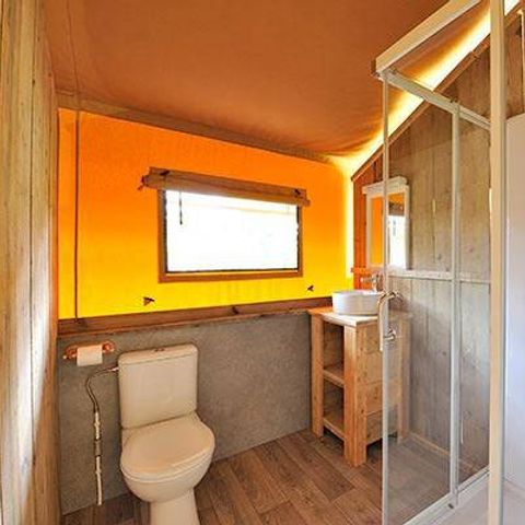 Bungalow 5 personen - Safari Lodge Tent | 2 Slaapkamers | 4/5 Personen | Single Terras
