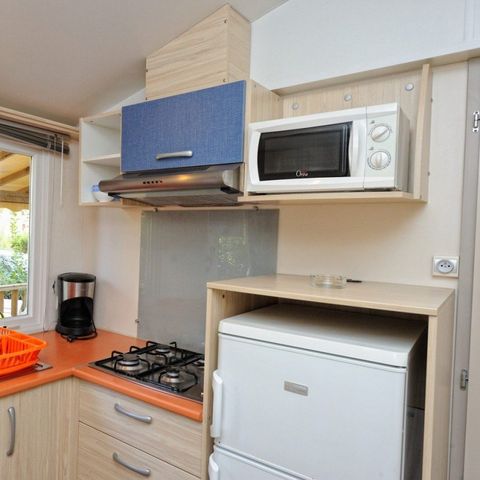 Stacaravan 4 personen - Klassiek | 2 Slaapkamers | 4 Pers. | Verhoogd terras | Airconditioning.