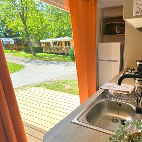 Stacaravan 6 personen - Mobil-home Select TV LV Clim Plancha - 3 slaapkamers - 6 pers.