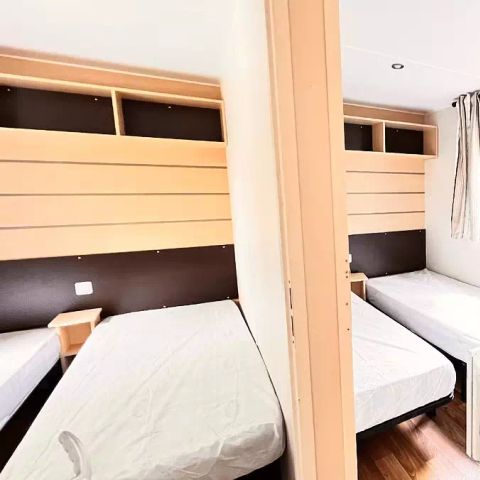 Stacaravan 6 personen - HAPPY 3 slaapkamers zonder televisie voor 6 personen
