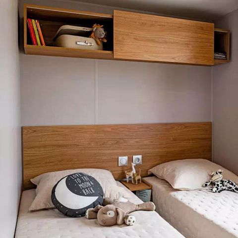 Stacaravan 6 personen - Castel Palace**** met airconditioning 3bed 2bath 6pers 6 personen