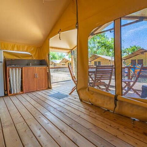 Lodge 5 personen - Super Lodge Tent | 2 Slaapkamers | 4/5 Pers. | Enkel Terras | Geen badkamer