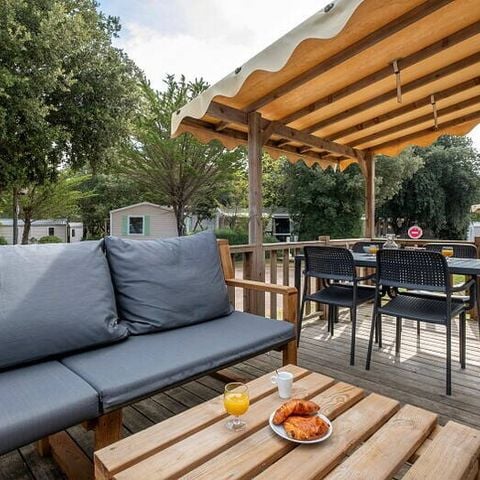 Stacaravan 6 personen - Mobile-home | Comfort | 3 Slaapkamers | 6 Pers. | Terras Lounge | Airconditioning | TV