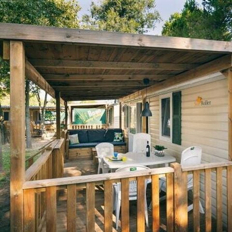 Stacaravan 6 personen - Mobile-home | Comfort | 3 Slaapkamers | 6 Pers. | Terras Lounge | Airconditioning | TV