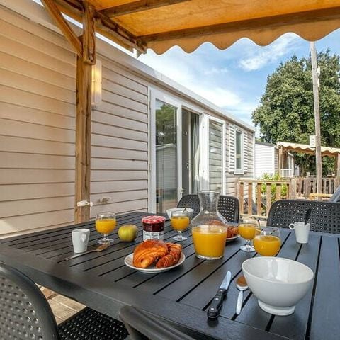 Stacaravan 6 personen - Mobile-home | Comfort | 3 Slaapkamers | 6 Pers. | Terras Lounge | Airconditioning | TV