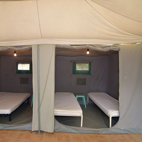 Bungalowtent 4 personen - Caribisch gebied, zonder sanitaire voorzieningen