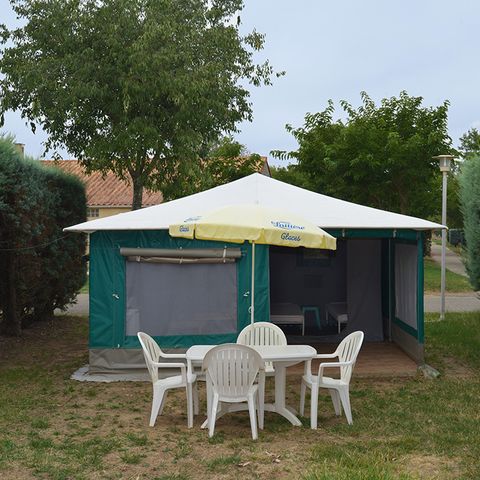 Bungalowtent 4 personen - Caribisch gebied, zonder sanitaire voorzieningen