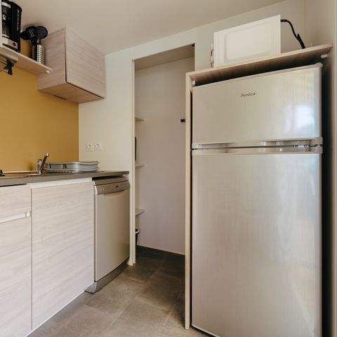 Stacaravan 6 personen - Premium | 2 Slaapkamers | 4/6 Pers. | Terras Lounge | Air-con.