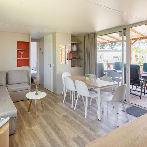 Stacaravan 8 personen - Supreme Plus 3 slaapkamers Lounge