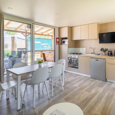 Stacaravan 8 personen - Supreme Plus 3 slaapkamers Lounge