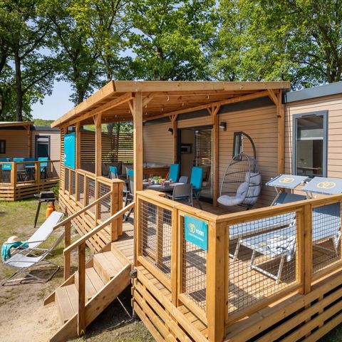 Stacaravan 8 personen - Supreme Plus 3 slaapkamers Lounge