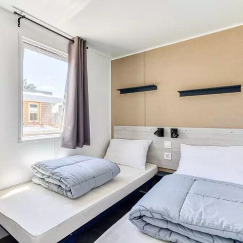 Stacaravan 4 personen - Mobile-home | Premium | 2 Slaapkamers | 4 Pers. | Terras Lounge | 1 Badkamer | Air-con.