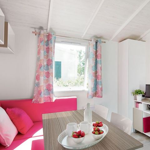 Stacaravan 6 personen - Comfort + TV 2 slaapkamers 26M2