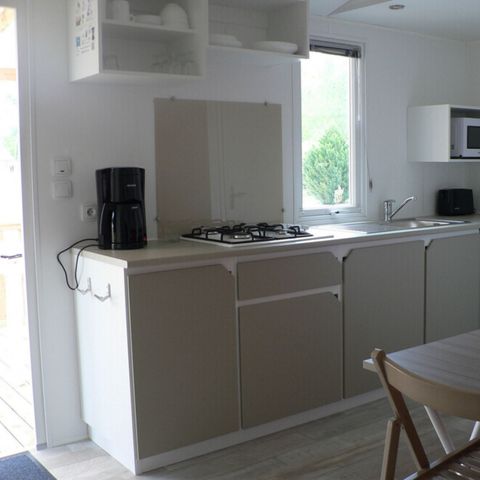 Stacaravan 6 personen - Comfort + TV 2 slaapkamers 26M2