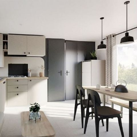 Stacaravan 6 personen - PRESTIGE TV 3 slaapkamers 31M2