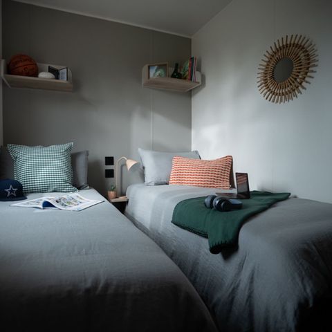 Stacaravan 6 personen - PRESTIGE TV 3 slaapkamers 31M2