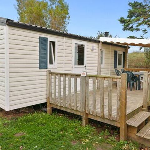 Stacaravan 6 personen - Stacaravan | Comfort | 3 Slaapkamers | 6 Pers. | Verhoogd terras