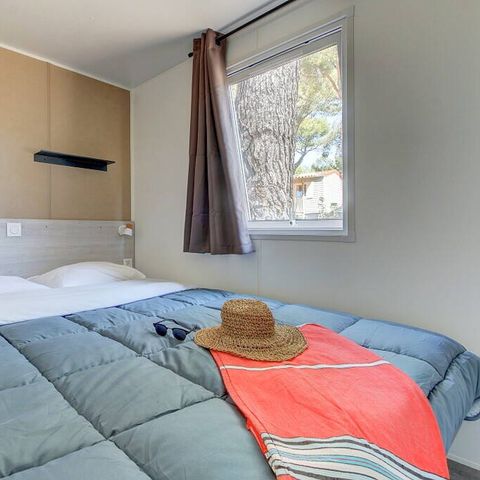 Stacaravan 6 personen - Stacaravan | Comfort | 3 Slaapkamers | 6 Pers | Verhoogd terras | Airconditioning | TV