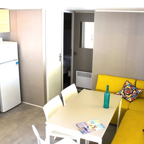 Stacaravan 6 personen - YUCATAN - 3 slaapkamers - TV - CLIM - PLANCHA