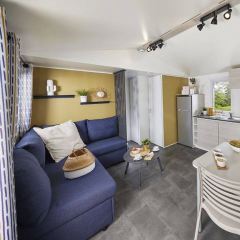Stacaravan 6 personen - Stacaravan | Comfort | 3 Slaapkamers | 6 Pers | Verhoogd terras | Airconditioning | TV