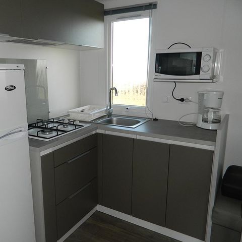 Stacaravan 8 personen - Comfort-stacaravan 36 m² (4 slaapkamers) + terras, 8 personen