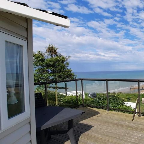 Stacaravan 4/6 personen - Premium 38 m² - 2 slaapkamers - Terras – uitzicht op zee